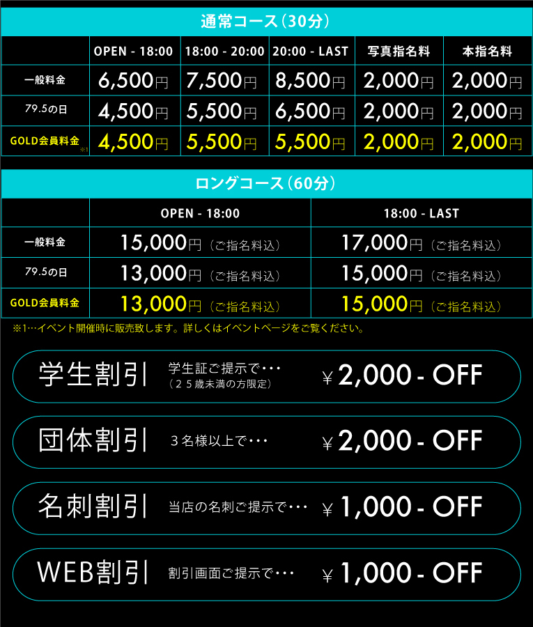 料金表